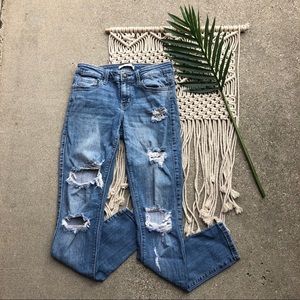 Daytrip Distressed Skinny Jeans Size 26 Short